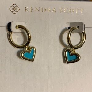 Brand new with tags gold & blue Kendra Scott earrings!💛💙